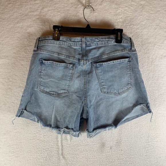 Kut from the Kloth Women's Jane High Rise Cut Off Raw Hem Jean Shorts Size 12 - Picture 10 of 12